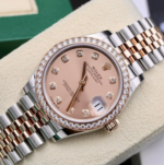 EW Factory Swiss Replica 2 Tone Rose Gold Rolex Datejust Watch  